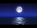 Sleep Music With Ocean and Jungle Sounds – Relaxing Blue Screen Scene – Ocean and Full Moon