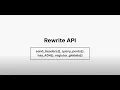 Rewrite API Rules - Functions Used in Rewrite API