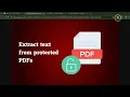 How to copy scanned text from PDF