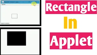 Rectangle In Applet Java