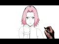 How To Draw Sakura Step By Step Naruto