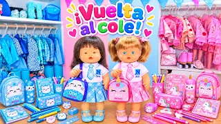🎒 ¡PREPARAMOS TODO para la VUELTA AL COLE! 😍📚 Armario, Mochilas y Estuches | Ani y Ona