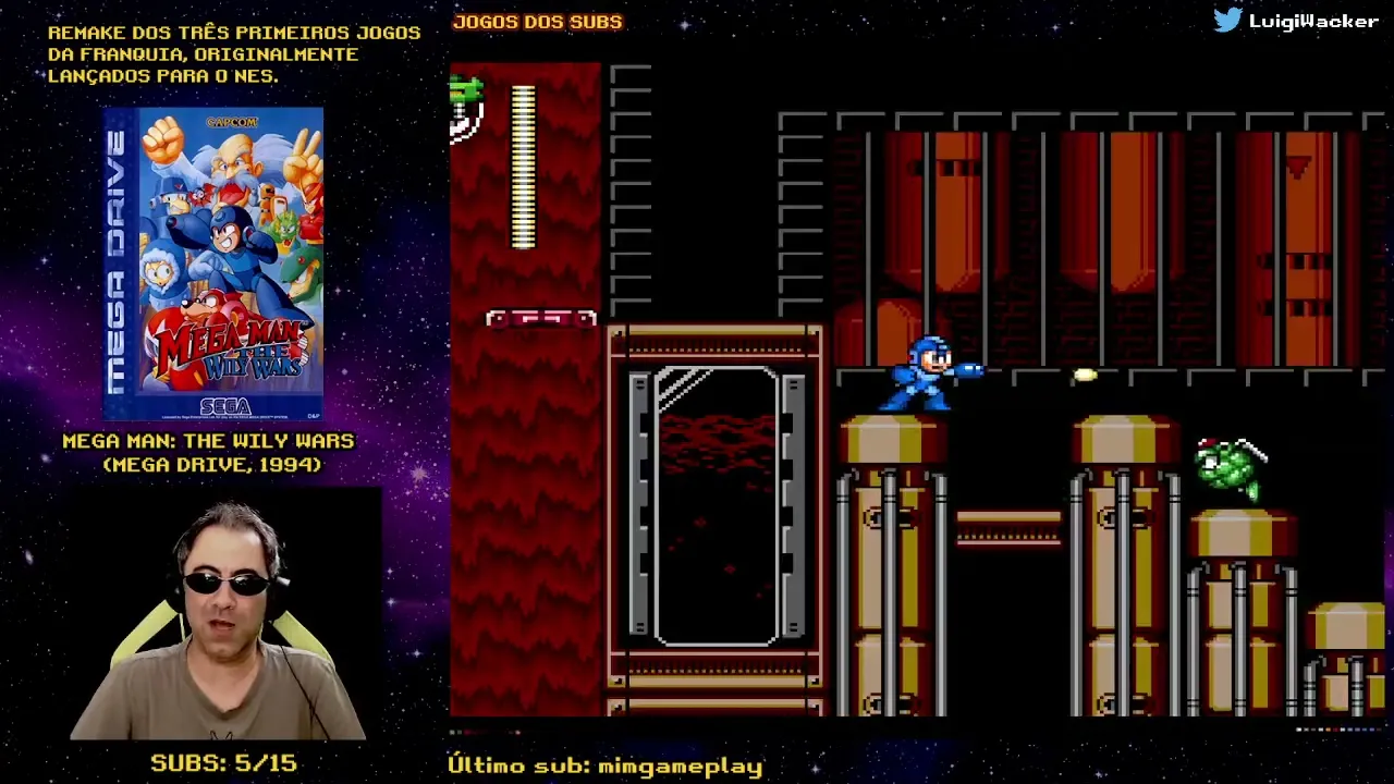 Mega Man: The Wily Wars (Mega Drive) - 6° Dia: Final MM3 (Jogos dos Subs)