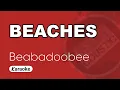 Download Lagu Beabadoobee - Beaches (Karaoke)