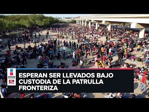 Download MP3 Más de 10 mil migrantes amotinados en bajo puente en Del Rio, Texas