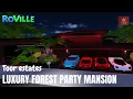 Roville House Codes Exploring Luxury Forest Party Mansion on Virtual Tour Toor estates Roblox