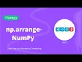 np arange-NumPy