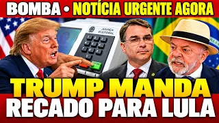 URGENTE:  TRUMP SE PRONUNCIA SOBRE ELEIÇÃO NO BRASIL, ANULAÇÃO E 3º TURNO APÓS VITÓRIA DE LULA