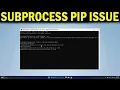 How To Fix the error subprocess exited with error in PIP