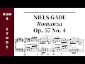Niels Gade: Romanza, Op. 57 No. 4 (RCM Level 8 Etude) - sheet music