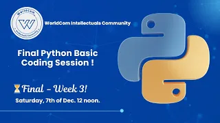 Complete Python Basics Recap Week 1-3 Learn Python for Beginners