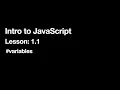 Intro to JavaScript 1 1 2024 Edition
