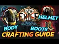 Intermediate IN-DEPTH Gear Crafting Guide - Body Armour Boots Helmet