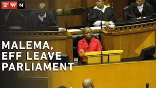 malema leaves parliament after heated debate