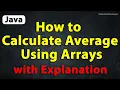 Java Program to Calculate Average Using Arrays