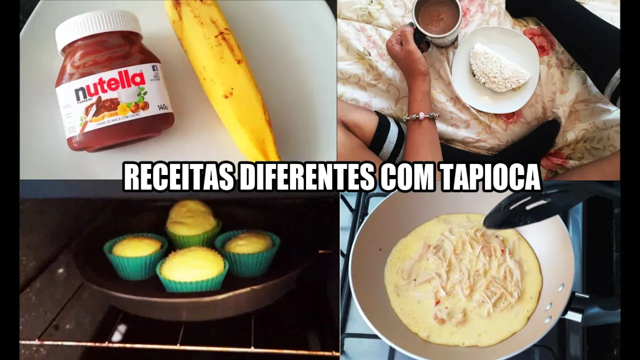4 IDEIAS DE RECEITAS COM TAPIOCA