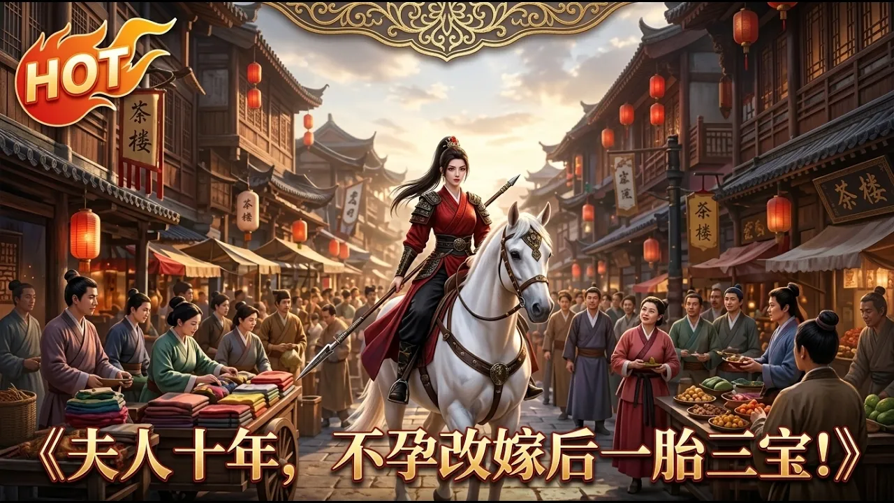 夫人十年,不孕改嫁后一胎三宝