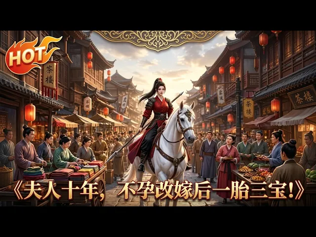 夫人十年,不孕改嫁后一胎三宝