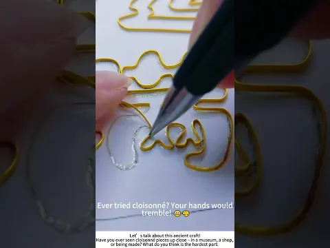 Cloisonné Wire Inlay – Where Gold Threads Become Art 🖌️✨