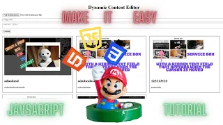 JavaScript Dynamic Content Editor Tutorial Create Interactive Web Pages