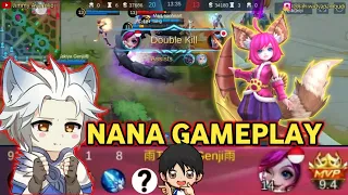 Download Best GAMEPLAY Hero Nana ,Musuh kocar kacir!!! *With Funny Sound Effect* [ Mobile Legends Bang Bang ] MP3
