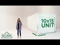 Size Estimator 10x15 storage unit