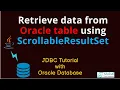 JDBC Tutorial for beginners - Using Scrollable ResultSet