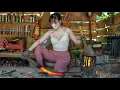 Download Lagu How a blacksmith girl helps a disabled person forge a sharp knife from a rusty steel bar