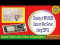 Display of MPU9250 Data on Web Server using ESP32