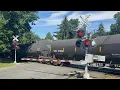 CSX M419 Heading Southbound at La Roche Ave Railroad Crossing in Harrington Park New Jersey