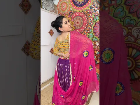 Wearing Navratri Night-4 Outfit✨ #shorts #ytshorts #navratri2026 #ootd #garba #chaniyacholi
