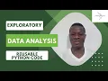Exploratory Data Analysis Project Python Pandas Data Analysis Tutorial Beginners