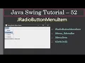 JRadioButtonMenuItem Get Selected Swing Tutorials