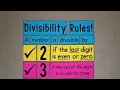 Divisibility Rule From 1 to 10 Specially for project work