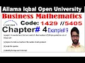 Aiou business mathematics 1429 chapter 4 linear 9