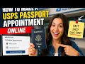 How to make a USPS passport appointment online