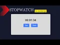 How to create Stopwatch using HTML CSS JavaScript Full Tutorial