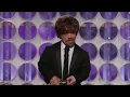 Peter Dinklage wins a Golden Globe for Game of Thrones 2012