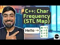C Program - Frequency of Characters in String using STL Map