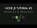 Node js Crash Course Tutorial - Modules and require Learn Node js Development