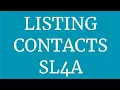 Listing Contacts on Android - SL4A