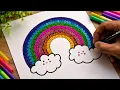 Cute Rainbow Mandala Art Beautiful Cloud Drawing Rohit Ratan Arts