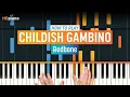 Piano Lesson for Redbone by Childish Gambino piano Part 1