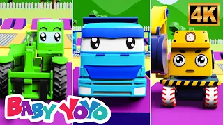 Construction Trucks & Vehicles for Kids | Learn Colors, Names & Sounds