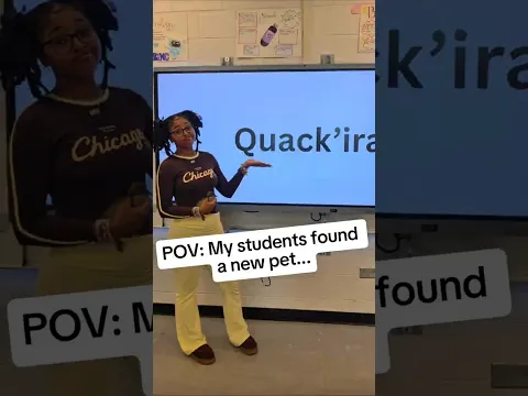 Yes, they brought a duck to class #highlights #trending #school #funny #teacher #comedy