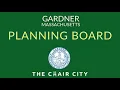 Gardner Planning Board Meeting Aug 11 2026