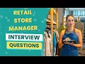 Retail Store Manager Interview Questions with answers tips