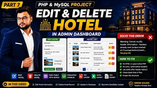 PHP Hotel Reservation System Part 7 Edit Delete Hotel Fix Headers Already Sent Error