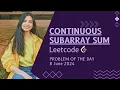 523 Continuous Subarray Sum Leetcode POTD 8 May 2024 Maths Explained Prefix sum Java