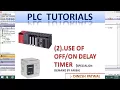 PLC PROGRAMMING DEALY TIMER LIVE EXAMPLE